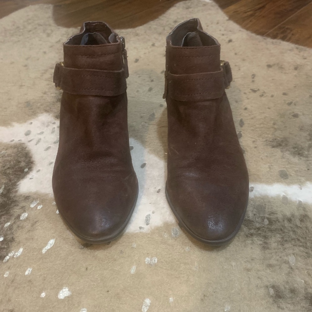 Suede booties